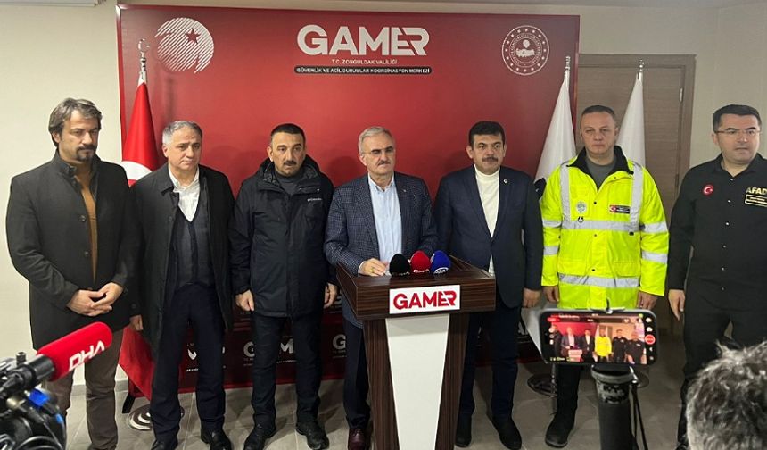 İçişleri Bakan Yardımcısı Münir Karaloğlu ve AFAD Başkanı Oktay Memiş Zonguldak'ta