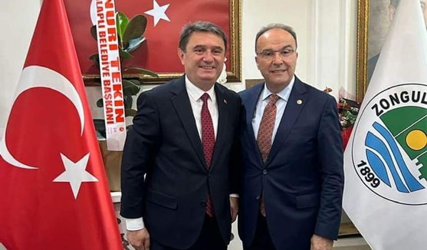 Harun Akın'dan Zonguldak Belediye Başkanı Tahsin Erdem'e ziyaret