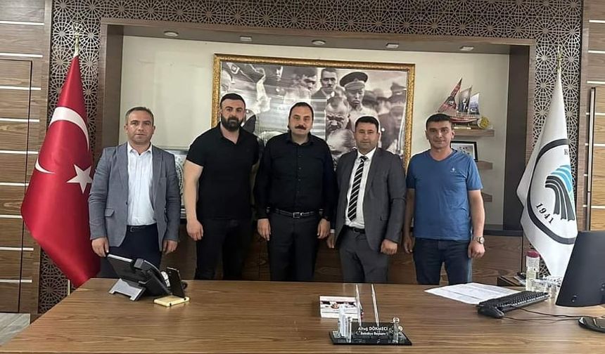 GMİS ve şube yöneticilerinden Belediye Başkanı Altuğ Dökmeci'ye ziyaret