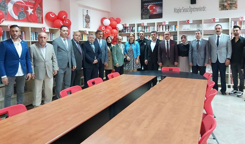 Şehit Mustafa Sezer Kütüphanesi törenle açıldı
