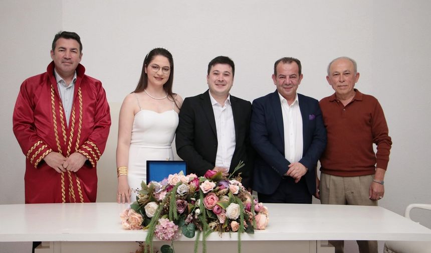 Tanju Özcan, Devrek’te nikah şahidi oldu