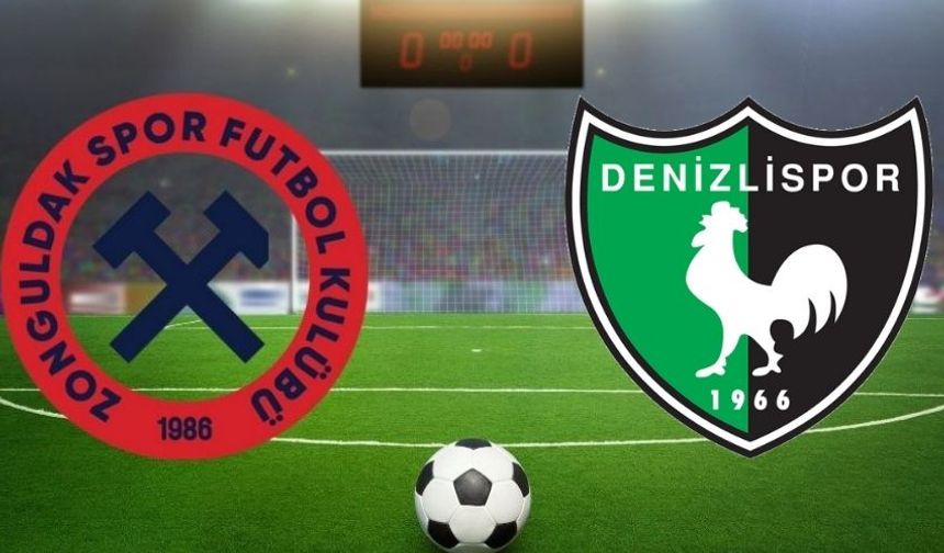 Zonguldakspor FK-Denizlispor maçından dört gol sesi geldi