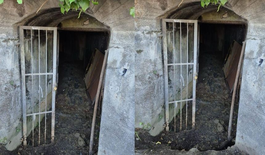 Zonguldak'ta Fransız Sığınağında göçük meydana geldi