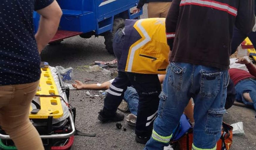 Fındık tarlasına giderken kaza yaptılar: 4 yaralı
