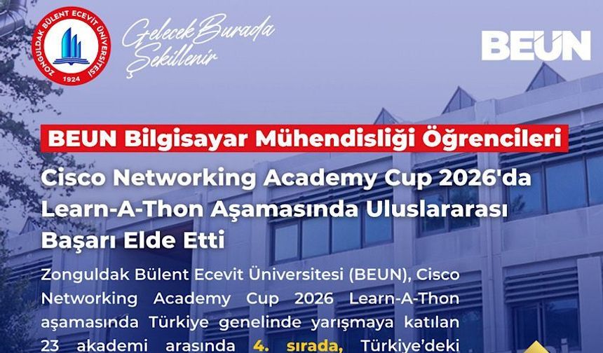 BEUN, Cisco Networking Academy Cup 2026 Learn-A-Thon aşamasında uluslararası başarı elde etti