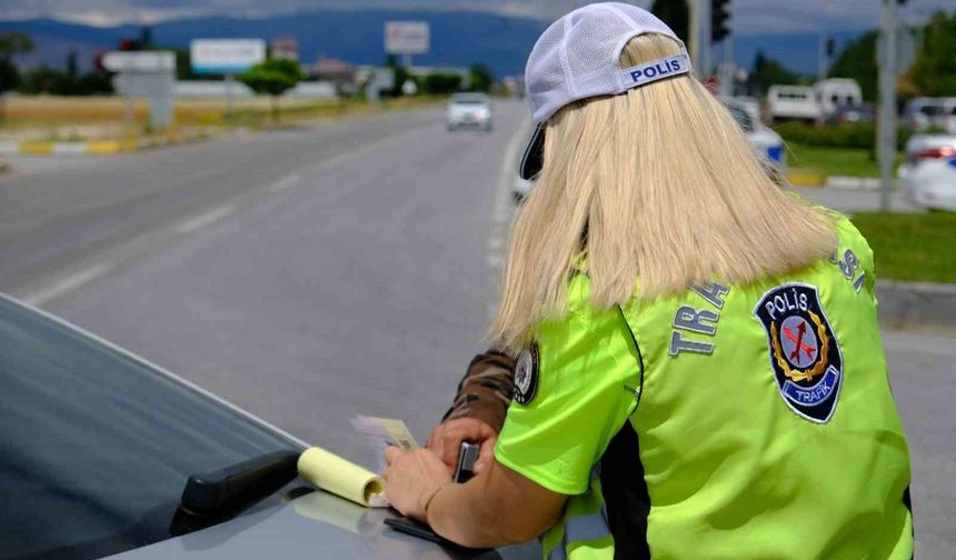 154 araç trafikten men edildi