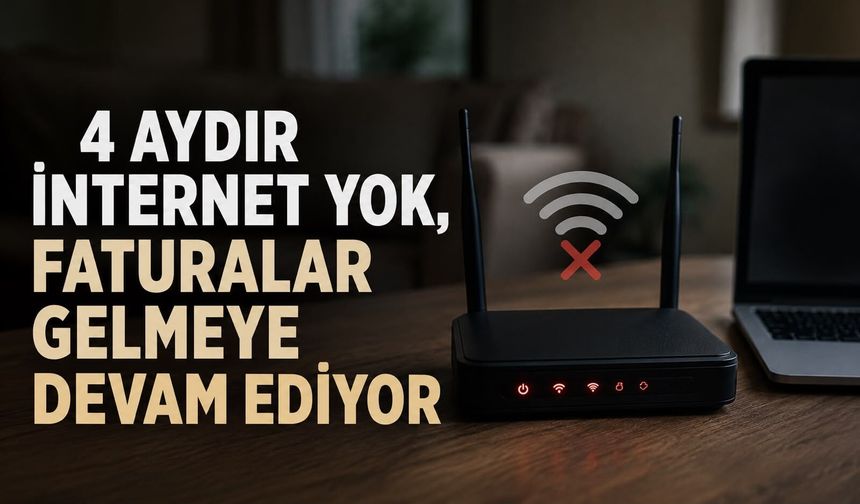 4 aydır internet yok, faturalar gelmeye devam ediyor