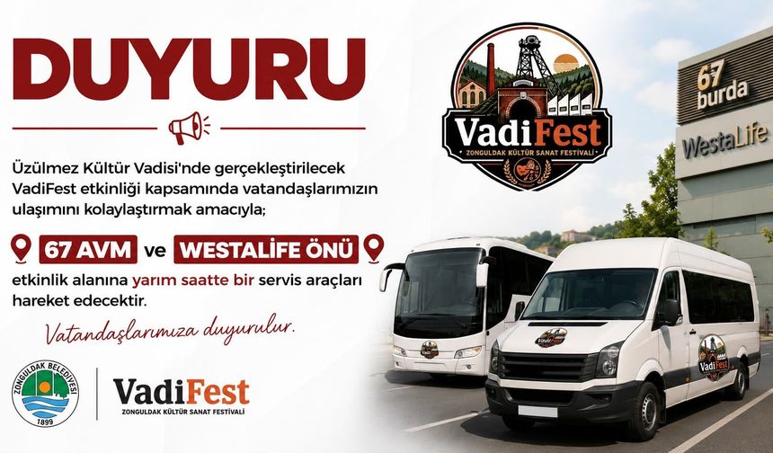 VadiFest için ücretsiz servis desteği