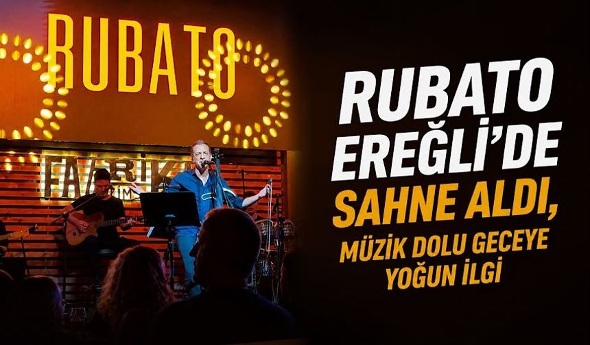 Rubato Ereğli'de sahne aldı: Müzik dolu geceye yoğun ilgi