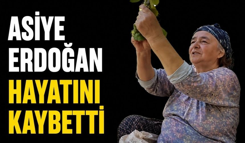 Asiye Erdoğan hayatını kaybetti