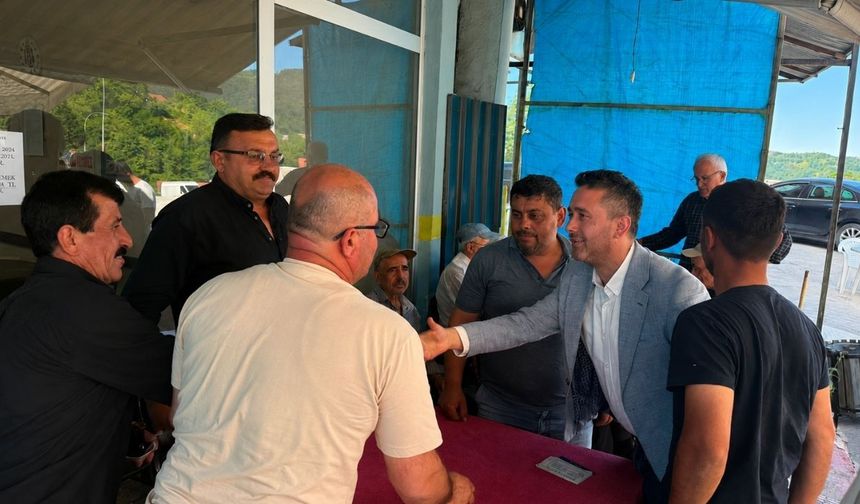 AK Parti heyeti Elvanpazarcık'ta vatandaşlarla buluştu