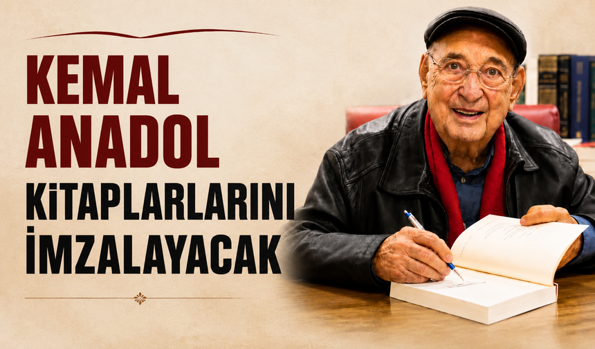 Kemal Anadol kitaplarını imzalayacak