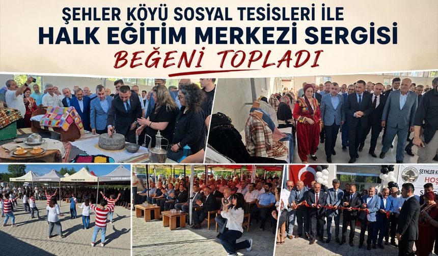 Şehler Köyü Sosyal Tesisleri ile Halk Eğitim Merkezi sergisi beğeni topladı