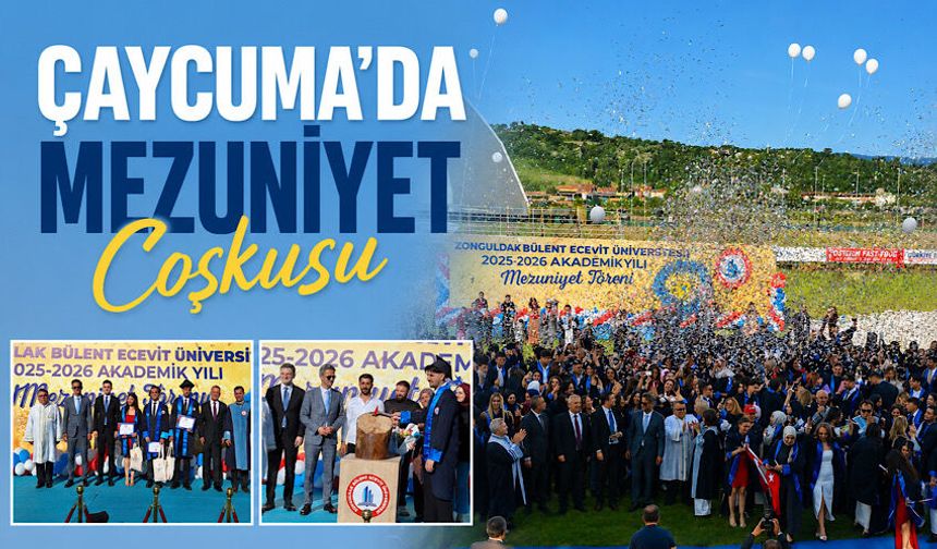 Çaycuma’da mezuniyet coşkusu