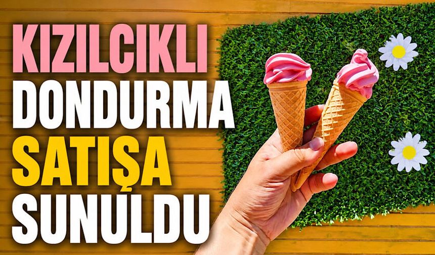 Kızılcıklı dondurma satışa sunuldu