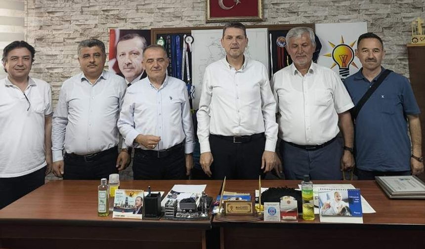 Memur Sen ve Eğitim-Bir-Sen'den Ak Parti İlçe Başkanına ziyaret