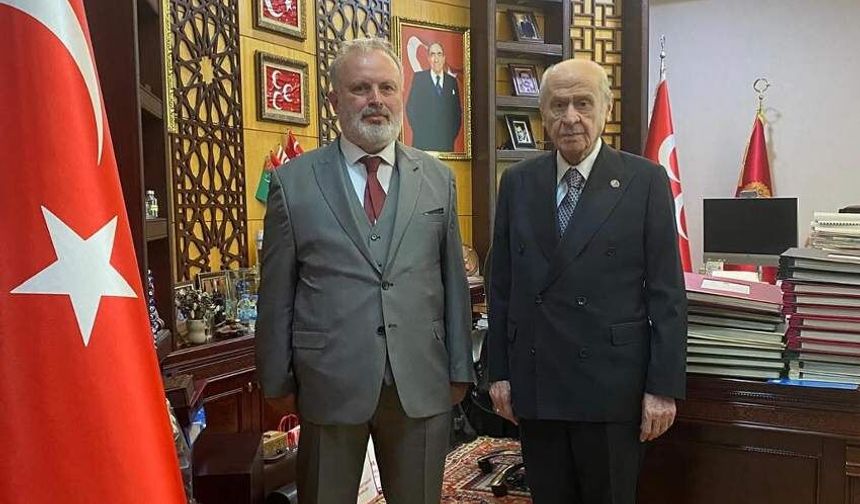 Önder Alkan, Devlet Bahçeli ile bir araya geldi