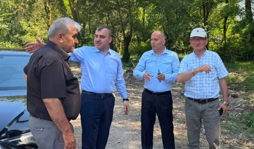 Kapalı spor salonu için kazma vuruldu: Milletvekili yerinde inceledi