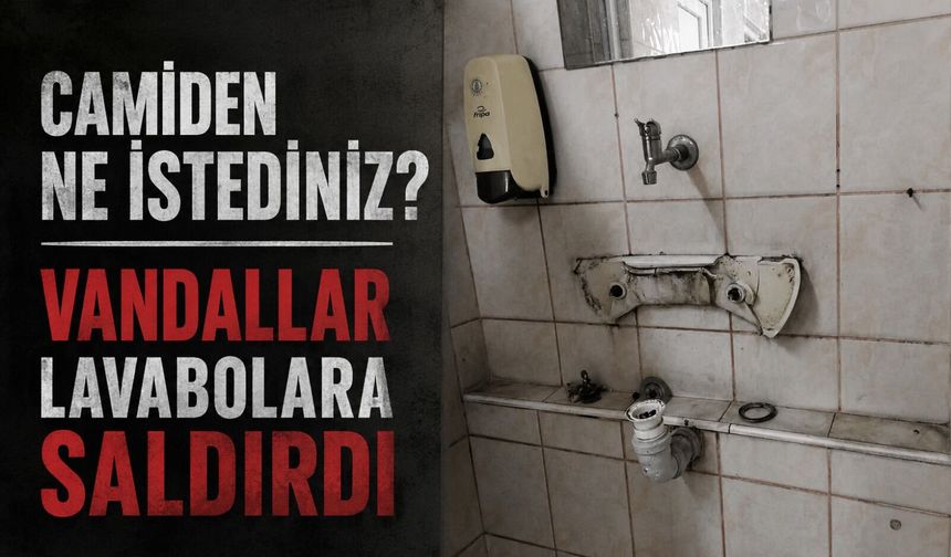 Camiden ne istediniz? Vandallar lavabolara saldırdı