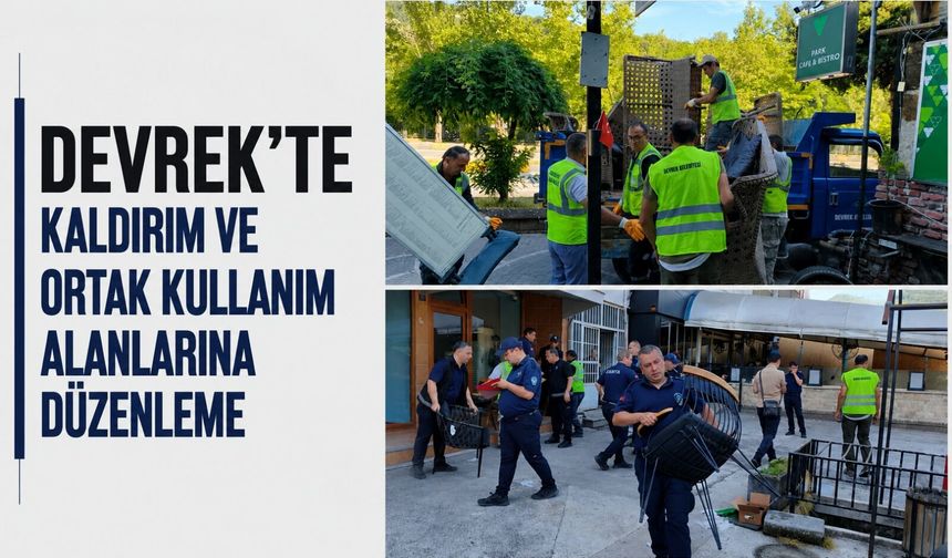 Devrek'te kaldırım ve ortak kullanım alanlarına düzenleme