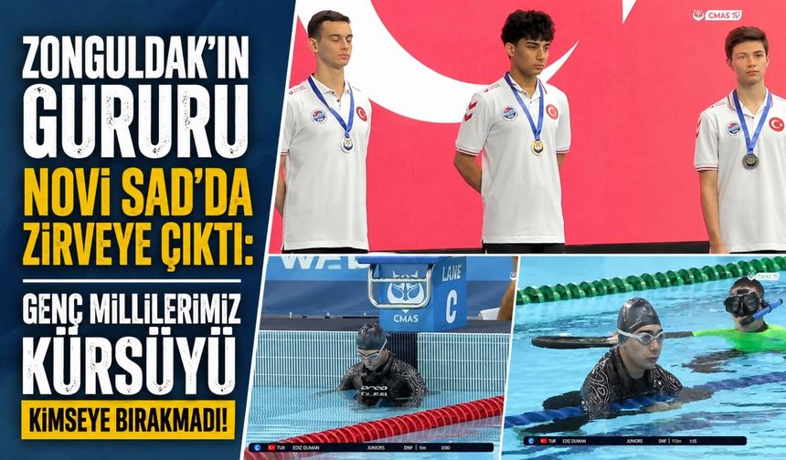 Zonguldak'ın gururu Novi Sad’da zirveye çıktı: Genç millilerimiz kürsüyü kimseye bırakmadı!