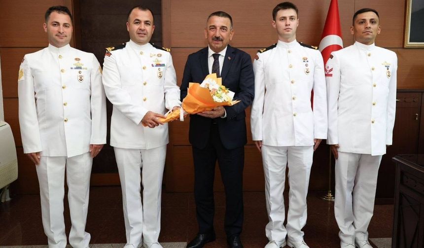 Sahil Güvenlik'ten Vali Osman Hacıbektaşoğlu'na ziyaret