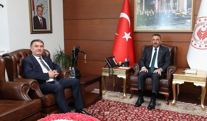 Tahsin Erdem'den Vali Osman Hacıbektaşoğlu'na ziyaret