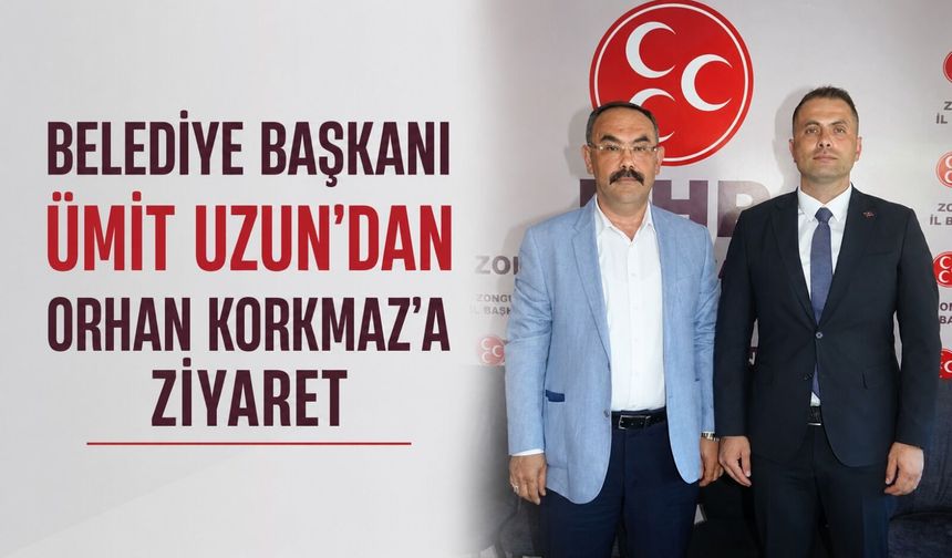 Belediye Başkanı Ümit Uzun'dan Orhan Korkmaz'a ziyaret