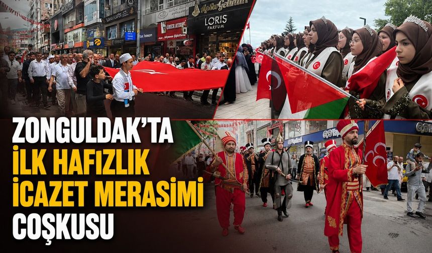 Zonguldak'ta ilk Hafızlık İcazet Merasimi coşkusu