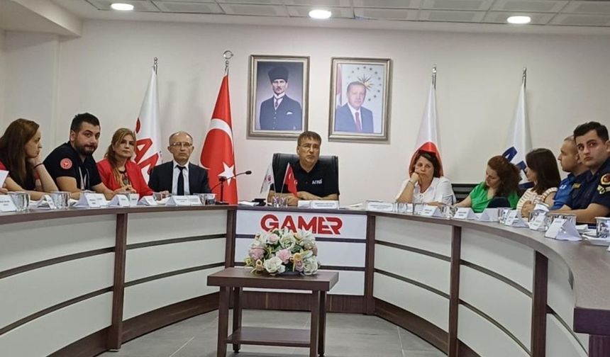 Sel felaketlerine karşı masa başı tatbikatı yaptılar