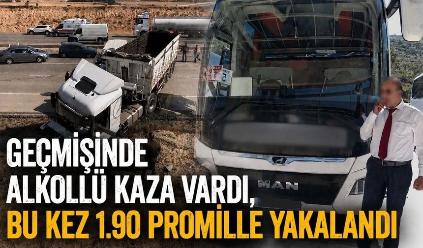 Geçmişinde alkollü kaza vardı, bu kez 1.90 promille yakalandı