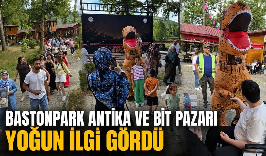 Bastonpark Antika ve Bit Pazarı yoğun ilgi gördü