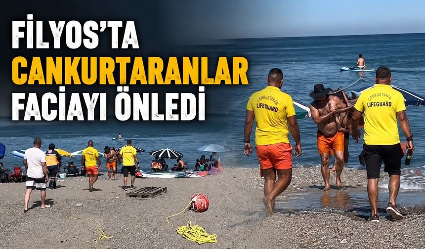 Filyos'ta cankurtaranlar faciayı önledi