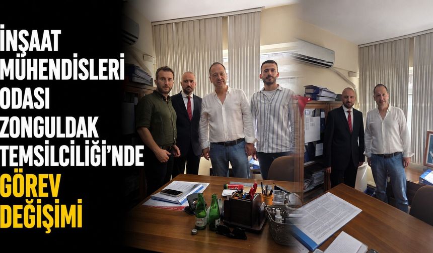 İnşaat Mühendisleri Odası Zonguldak Temsilciliği’nde görev değişimi