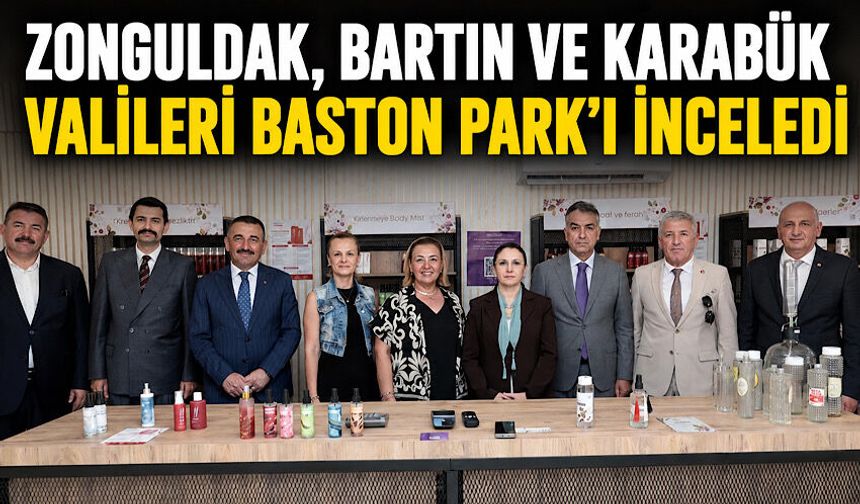 Zonguldak, Bartın ve Karabük Valileri Baston Park’ı inceledi