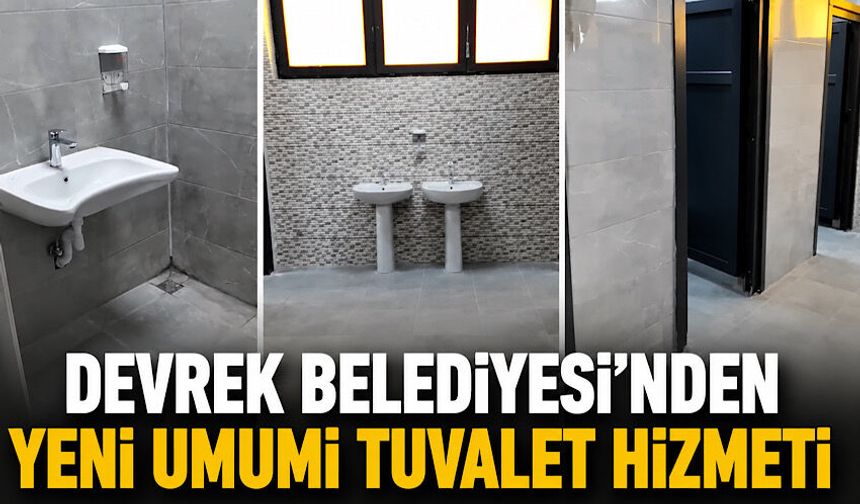 Devrek Belediyesi’nden yeni umumi tuvalet hizmeti