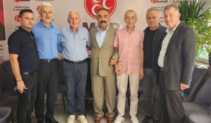 Dernek başkanlarından MHP İl Başkanı Orhan Korkmaz’a hayırlı olsun ziyareti