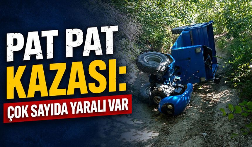 Pat pat kazası: Çok sayıda yaralı var
