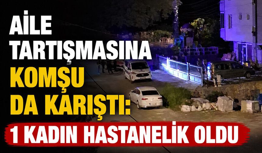 Aile tartışmasına komşu da karıştı: 1 kadın hastanelik oldu