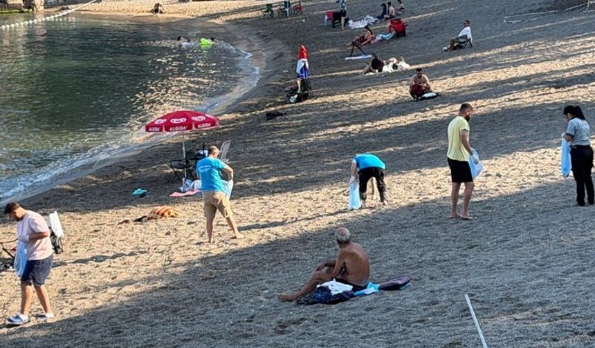 Kapuz Plajı'nda çevre nöbeti: İzmaritlere geçit yok