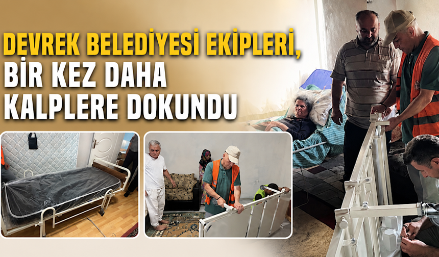 Devrek Belediyesi ekipleri, bir kez daha kalplere dokundu