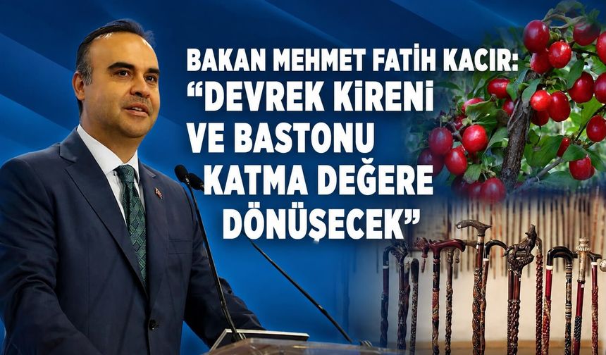 Bakan Mehmet Fatih Kacır: “Devrek kireni ve bastonu katma değere dönüşecek”