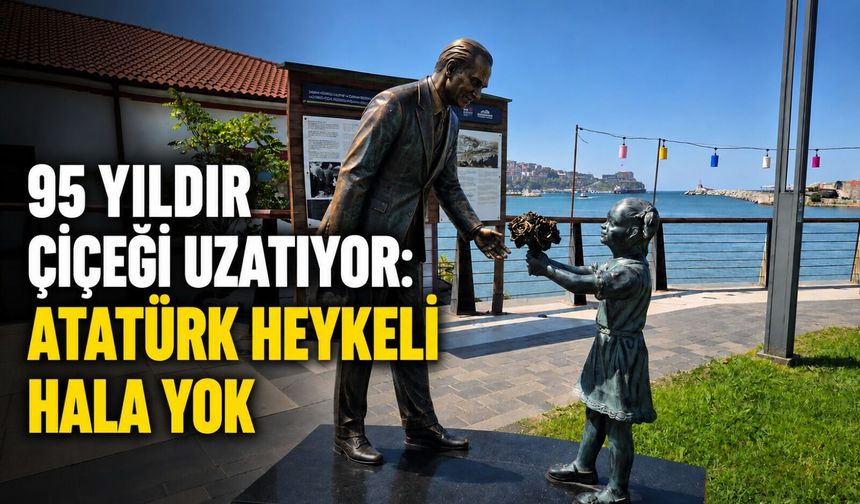 95 yıldır çiçeği uzatıyor: Atatürk heykeli hala yok