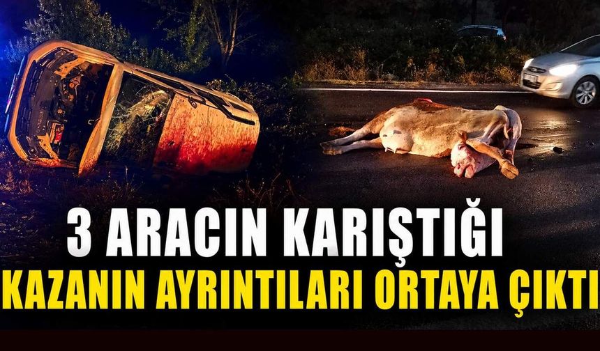 3 aracın karıştığı kazanın ayrıntıları ortaya çıktı
