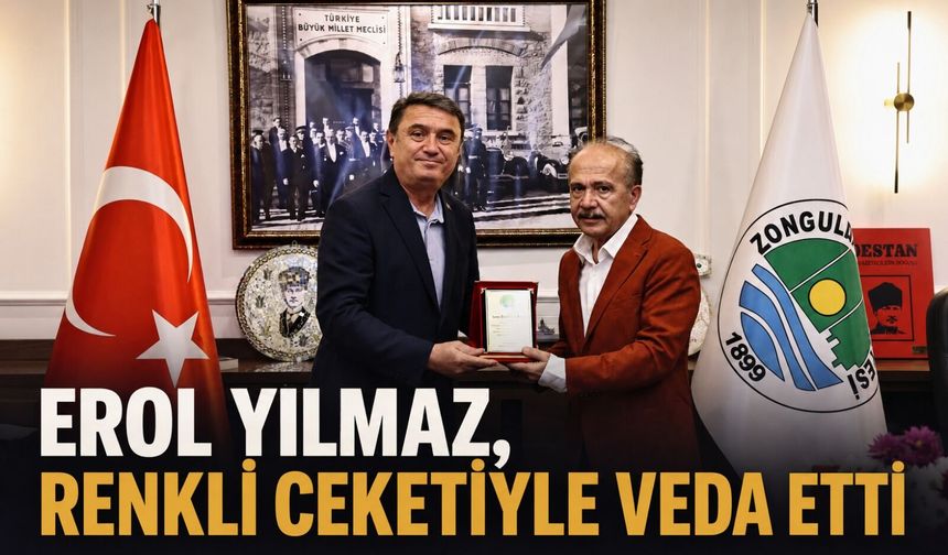Erol Yılmaz, renkli ceketiyle veda etti