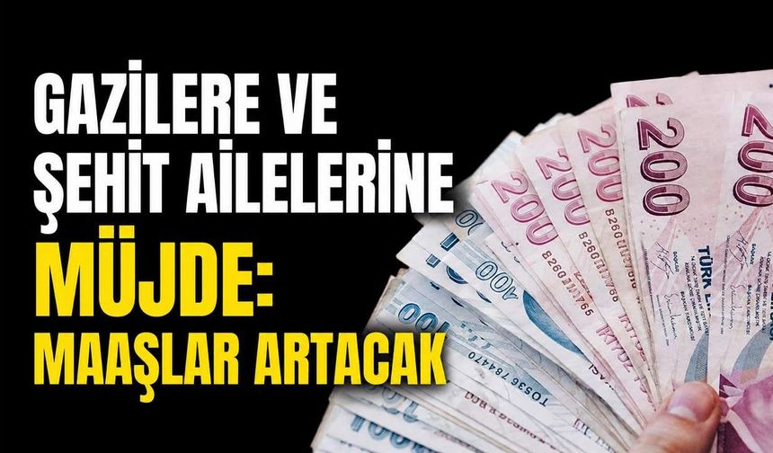 Gazilere ve şehit ailelerine müjde: Maaşlar artacak