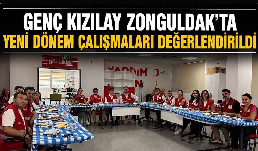 Genç Kızılay Zonguldak’ta yeni dönem çalışmaları değerlendirildi
