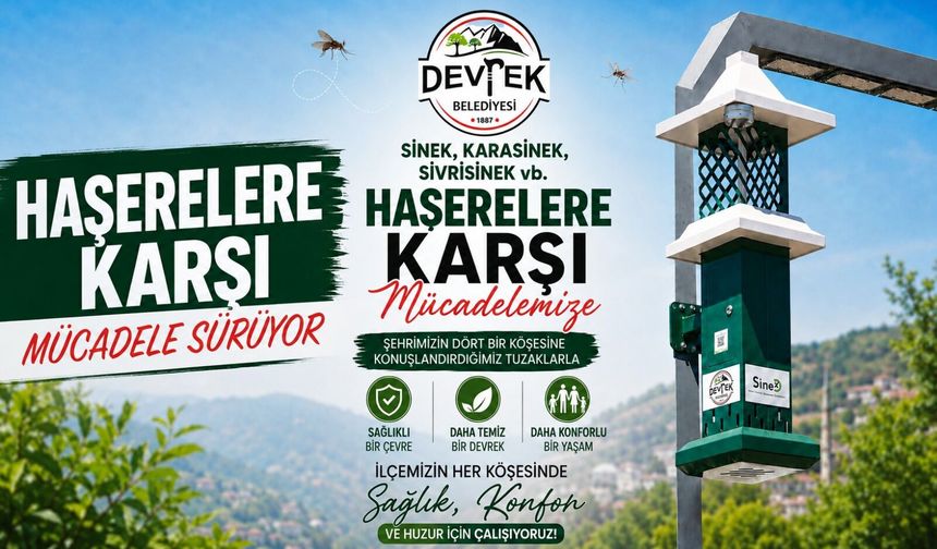 Haşerelere karşı mücadele sürüyor