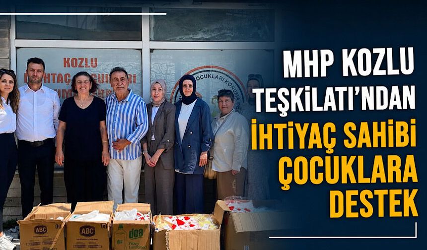 MHP Kozlu Teşkilatı’ndan ihtiyaç sahibi çocuklara destek