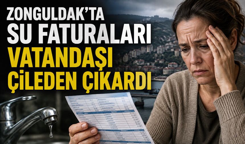 Zonguldak’ta su faturaları vatandaşı çileden çıkardı
